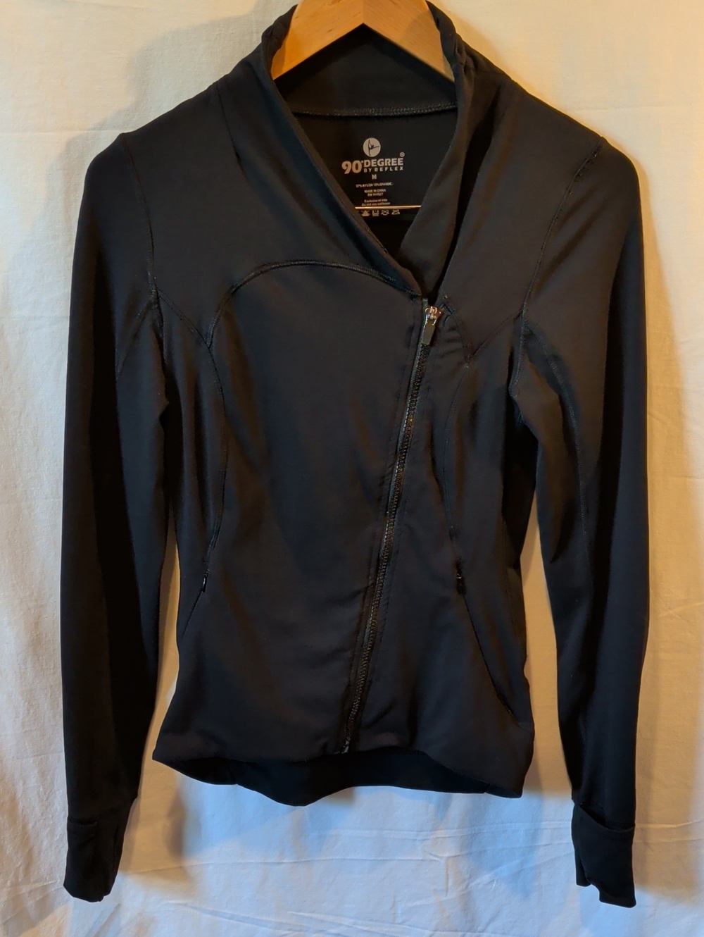 90 Degree By Reflex Black Performance Active Top